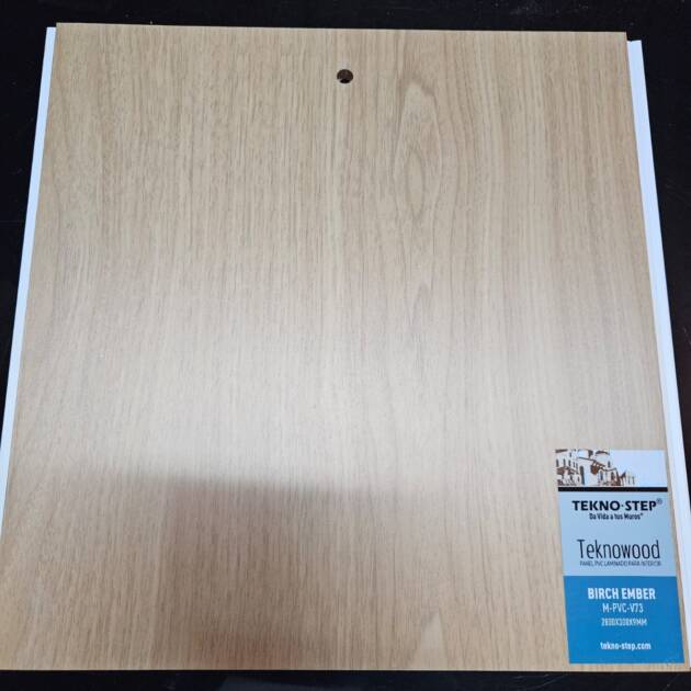 Panel Liso de PVC - Birch ember